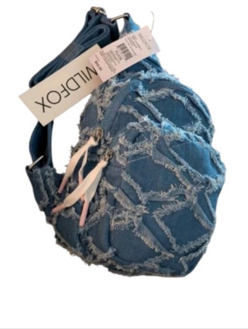 Wildfox ๐Denim Quilted Sling Bag (Blue ๐) - Picture 3 of 5